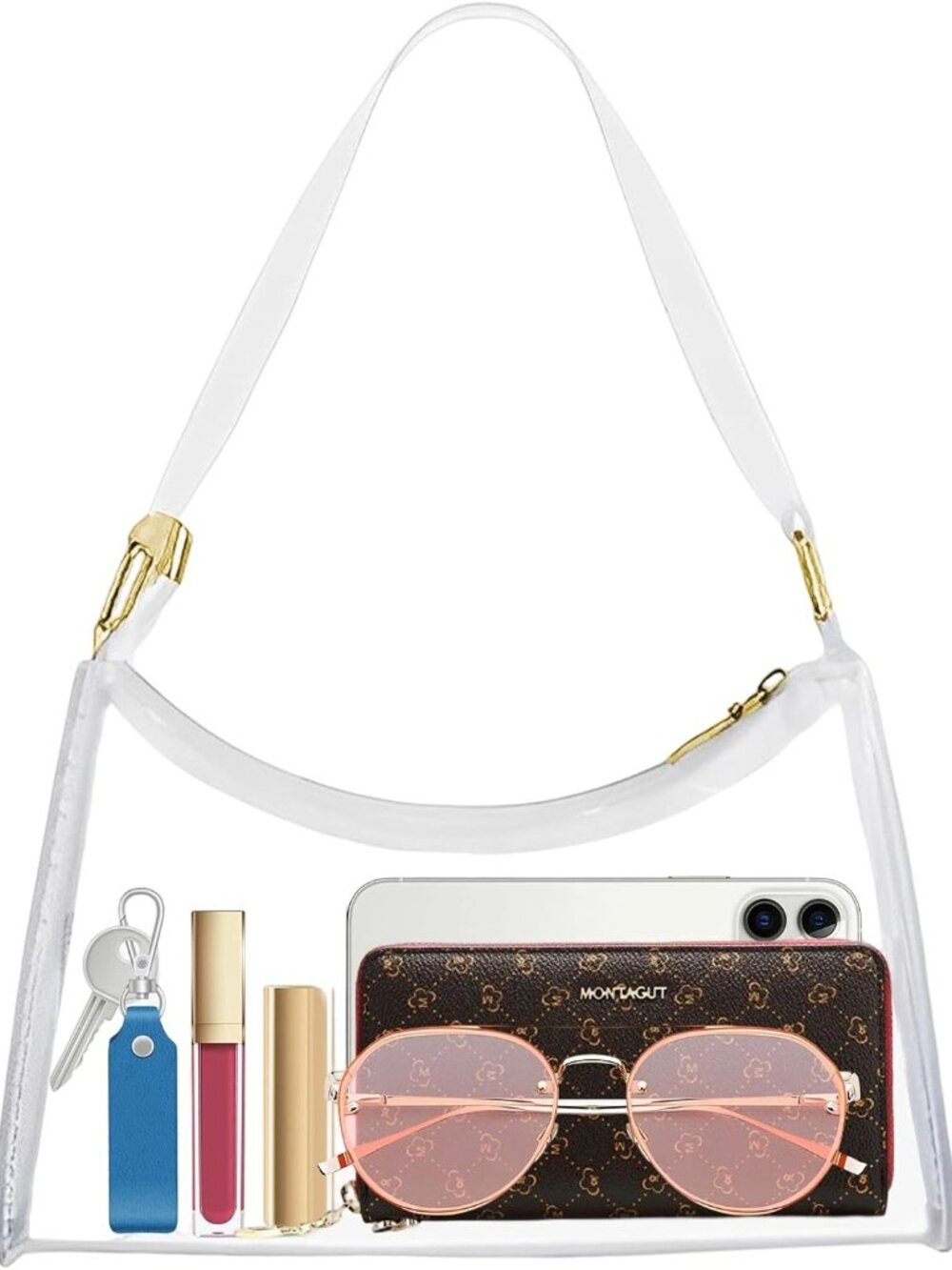 Stadium Approved Bags for Women - PVC Purse, Concert Bag
